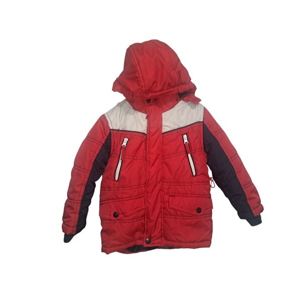 Rothschild Extreme Riders Boys Winter Snowboard Ski Jacket Coat Red Black 4T - Picture 1 of 10
